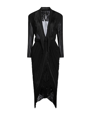 ETRO Midi dress Black 100% Viscose, Acetate, Cotton