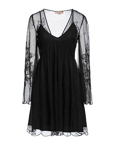 TWINSET Short dress Black 100% Polyester