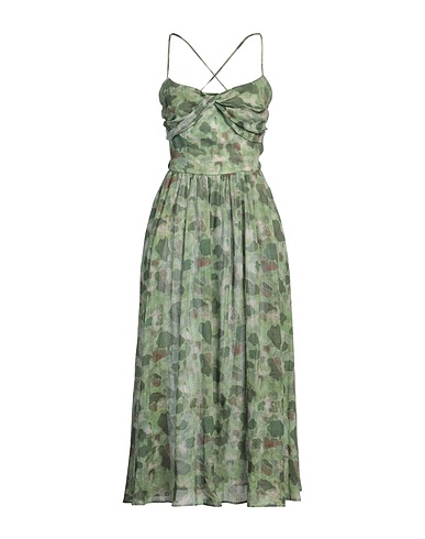 DEPARTMENT 5 Midi dress Military green 100% Ramie