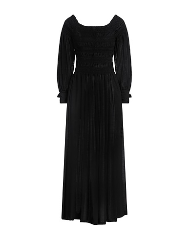 MAX MARA Long dress Black 100% Virgin Wool