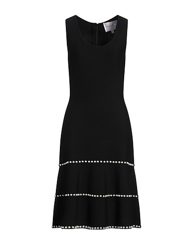 CAROLINA HERRERA Midi dress Black 94% Wool, 6% Nylon