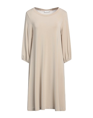 LE TRICOT PERUGIA Short dress Beige 81% Viscose, 15% Polyamide, 4% Elastane