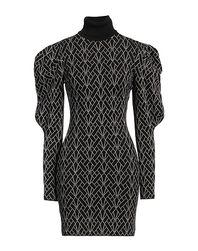 ELISABETTA FRANCHI Sheath dress Black 61% Viscose, 23% Polyester, 16% Polyamide