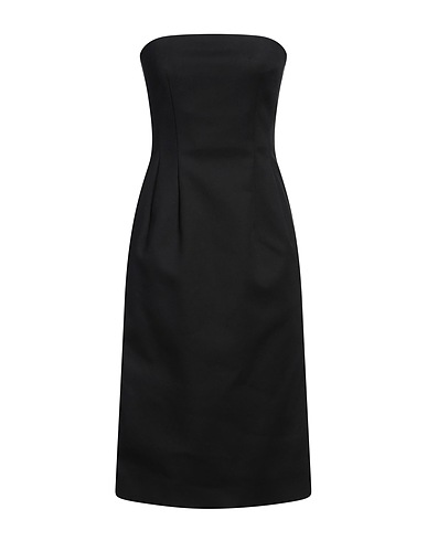 SPORTMAX Midi dress Black 98% Cotton, 2% Elastane