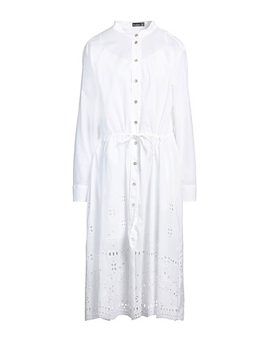 VAN LAACK Vestito chemisier Bianco 95% Cotone, 5% Poliestere