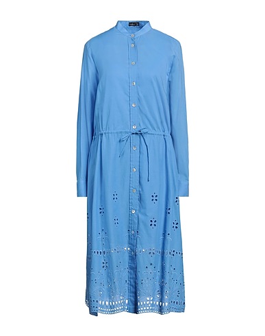 VAN LAACK Midi dress Light blue 95% Cotton, 5% Polyester