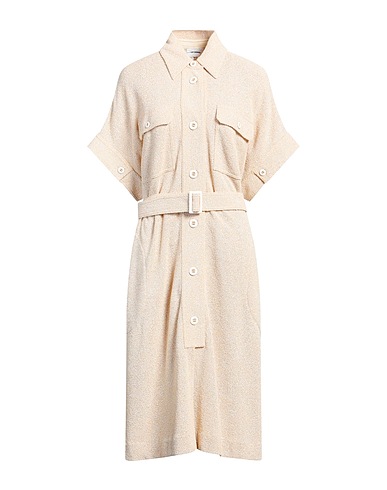 ST. JOHN Midi dress Beige 60% Cotton, 40% Polyester