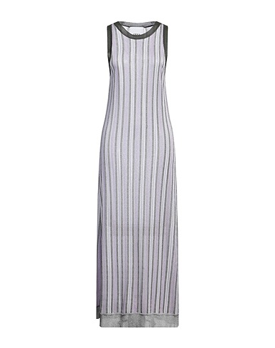 ERIKA CAVALLINI Langes Kleid Lila 100% Viskose, Polyester