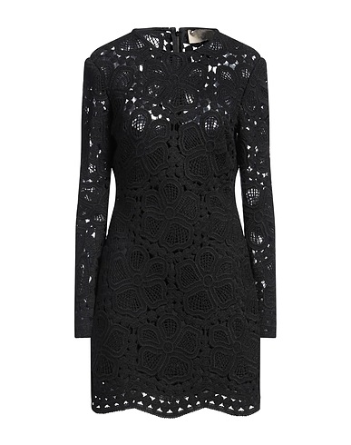 ELIE SAAB Short dress Black 44% Acrylic, 43% Wool, 13% Polyester