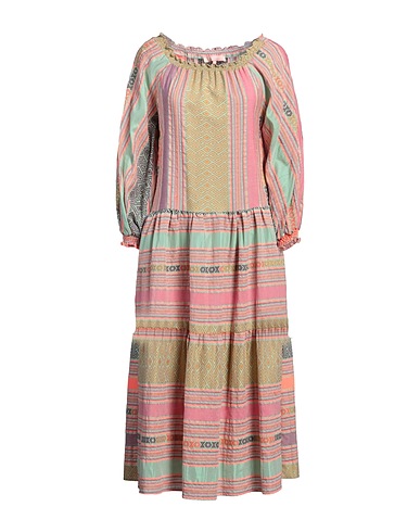 VALERIE KHALFON Midi dress Antique rose 40% Cotton, 27% Viscose, 24% Acetate, 9% Polyimide