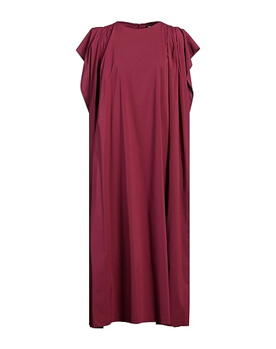 MOSSI Long dress Plum 61% Cotton, 34% Polyester, 5% Elastane
