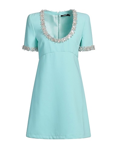 AMEN Kurzes Kleid Tūrkis 100% Polyester