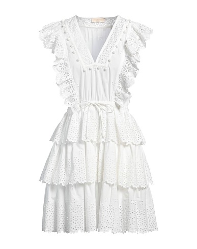 ULLA JOHNSON Short dress White 100% Cotton