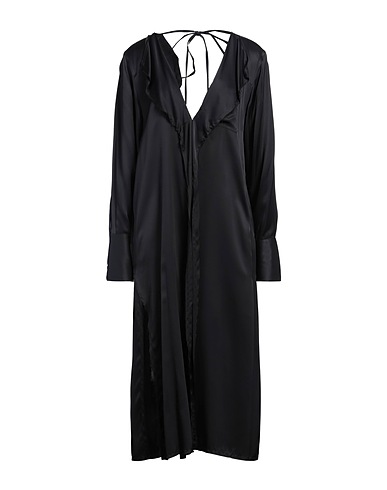 PLAN C Midi dress Black 100% Viscose