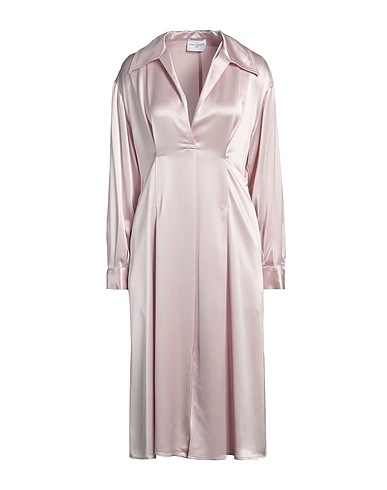 ISABELLE BLANCHE Paris Vestito chemisier Lilla 72% Acetato, 28% Poliestere