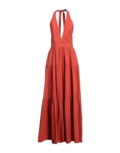 EMPORIO SIRENUSE Long dress Rust 100% Cotton