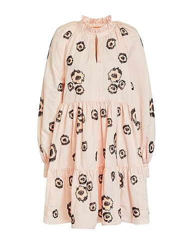 STINE GOYA Short dress Light pink 100% Recycled polyester