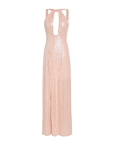 GAëLLE Paris Long dress Pink 95% Polyester, 5% Elastane