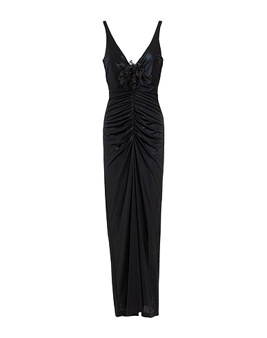 GAëLLE Paris Vestito lungo Nero 95% Poliestere, 5% Elastan