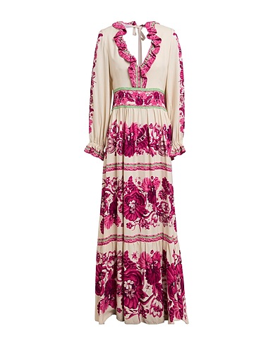 LA DOUBLE J Vestito lungo Beige 100% Viscosa