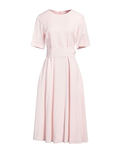 P.A.R.O.S.H. Midi dress Pink 72% Viscose, 28% Linen
