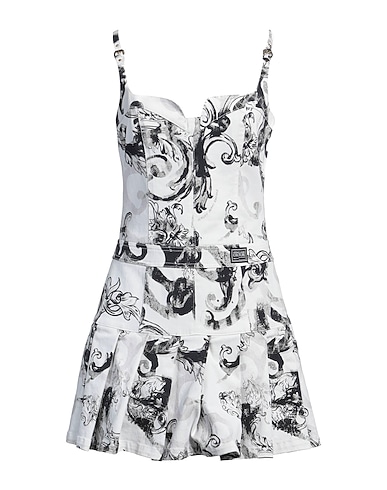 VERSACE JEANS COUTURE Pleated dress 97% Cotton, 3% Elastane