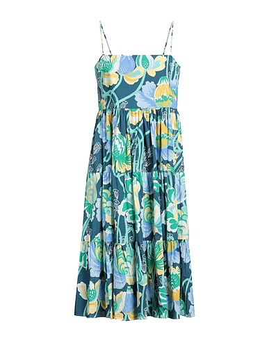 EMPORIO SIRENUSE Midi dress Deep teal 100% Cotton