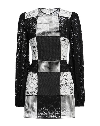 DOLCE&GABBANA Sheath dress Black 43% Cotton, 32% Polyamide, 22% Viscose, 3% Polyester