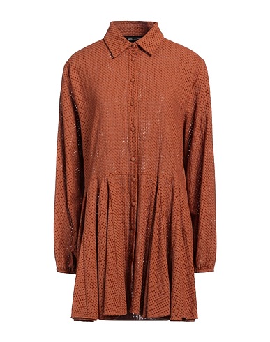 FEDERICA TOSI Short dress CUOIO 100% Cotton