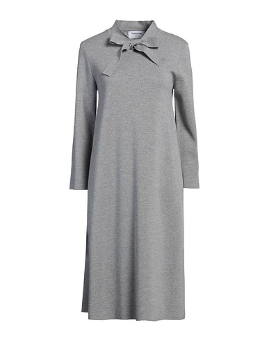 THOM BROWNE Midi dress Grey 100% Wool