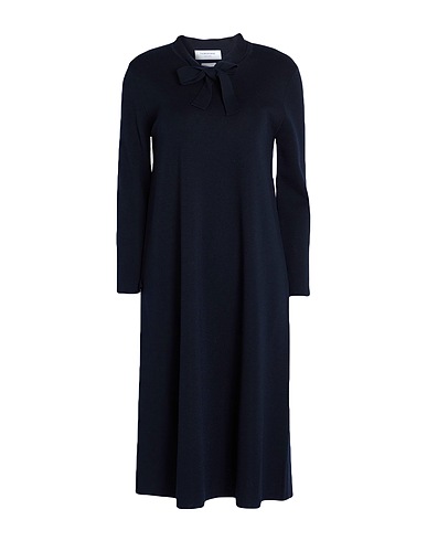 THOM BROWNE Midi dress Midnight blue 100% Wool