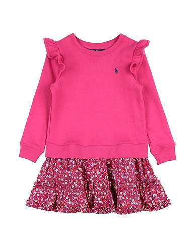 POLO RALPH LAUREN Dress Magenta 60% Cotton, 40% Polyester