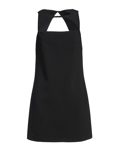 VERSACE Short dress Black 54% Polyester, 41% Virgin Wool, 4% Elastane, 1% Polyamide