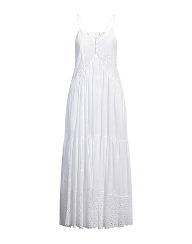 MARANT ÉTOILE Long dress White 100% Cotton