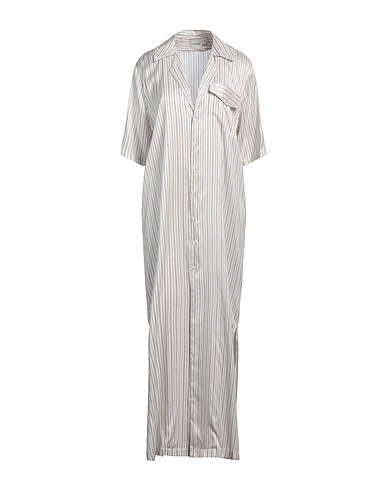 LE KASHA 롱 원피스 베이지 100% 실크