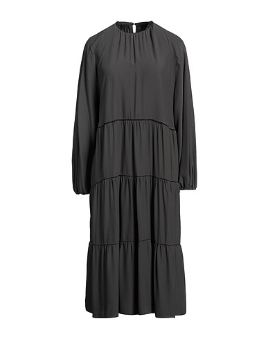 FABIANA FILIPPI Midi dress Charcoal 100% Viscose, Ecobrass