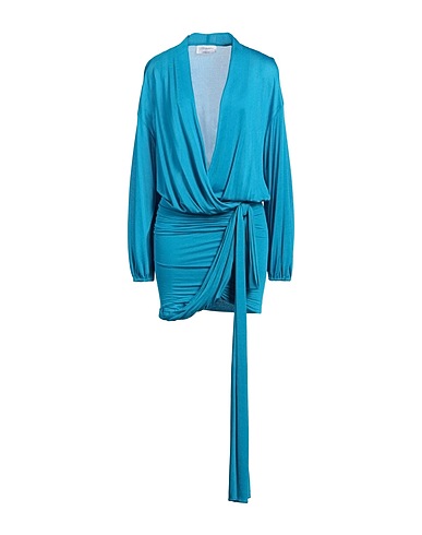 BLUMARINE Short dress Azure 100% Viscose