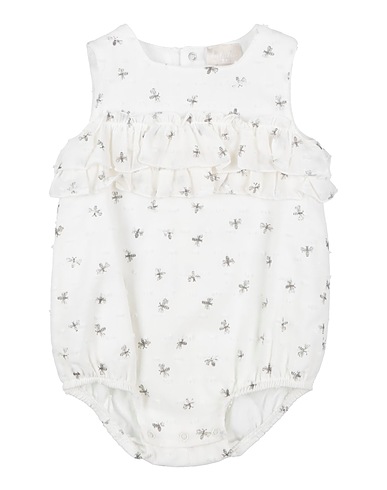 LALALÙ Baby bodysuit White 95% Cotton, 5% Elastane