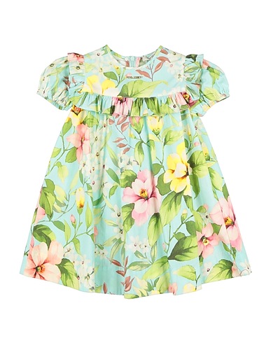 TWINSET Dress Light green 97% Cotton, 3% Elastane