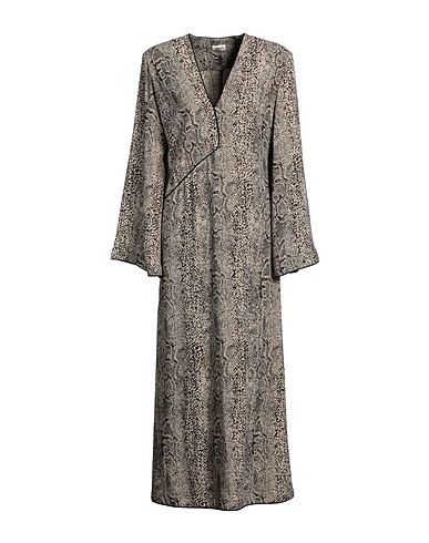 BY MALENE BIRGER Vestito lungo Beige 65% Viscosa, 35% Acetato, Cotone