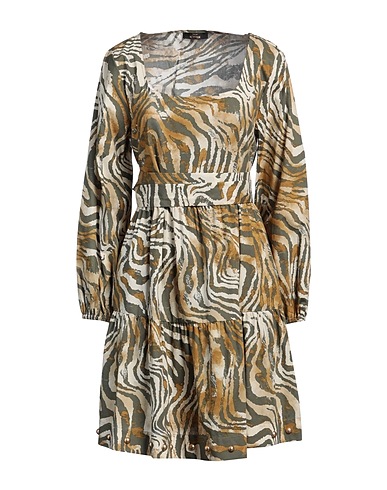 ACTITUDE by TWINSET Short dress Military green 100% Cotton