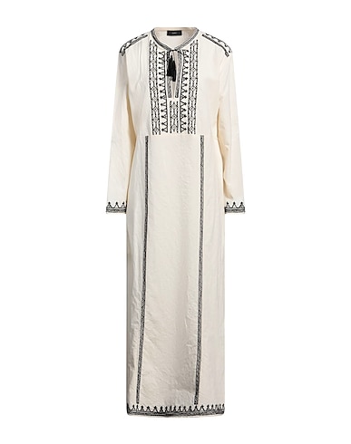 ALANUI Long dress Ivory 59% Cotton, 38% Paper Yarn, 3% Linen