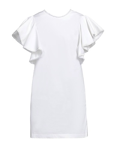 SUOLI Short dress White 100% Cotton