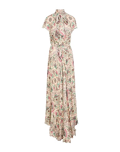 ETRO Long dress Beige 100% Silk