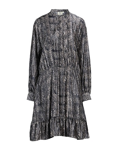 HARTFORD Midi dress Navy blue 65% Viscose, 35% Silk