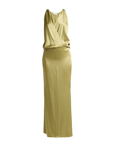 BLUMARINE Long dress Green 71% Acetate, 27% Viscose, 2% Elastane