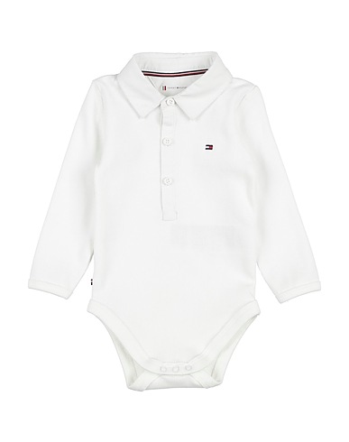 TOMMY HILFIGER Baby bodysuit White 95% Cotton, 5% Elastane