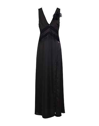 GAëLLE Paris Long dress Black 80% Polyamide, 20% Elastane