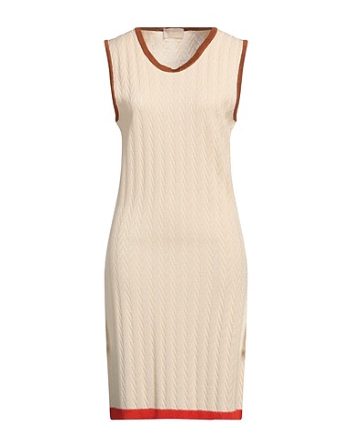 DRUMOHR Midi dress Ivory 48% Viscose, 48% Wool, 4% Silk