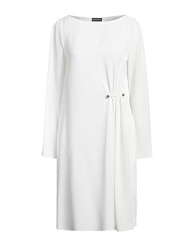 EMPORIO ARMANI Short dress White 70% Acetate, 30% Viscose